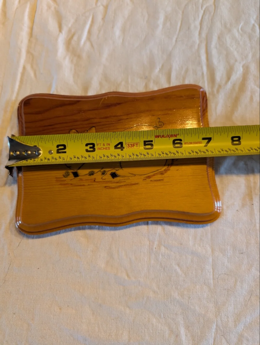 2/20$ Vintage Brown Wooden Pig Wall Art - Picture 4 of 5